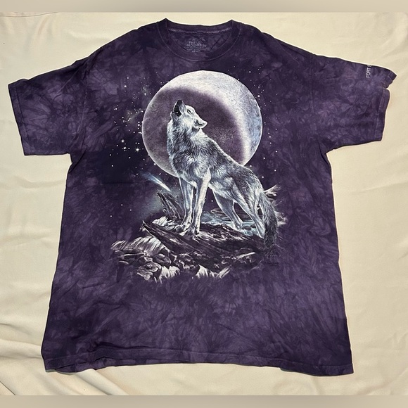 The Mountain Howling Wolf Moon T Shirt - 2XL - Picture 1 of 9